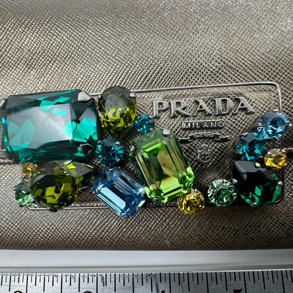 PRADA Jewelry Box Metallic Wallet Long Wallet - Picture 4 of 12
